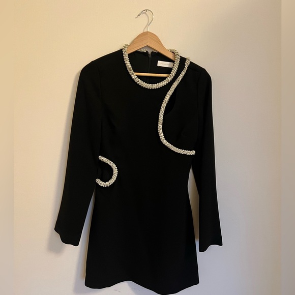 Jonathan Simkhai KATHERINE DIAMANTE CUTOUT MINI DRESS size 4 - Picture 5 of 8